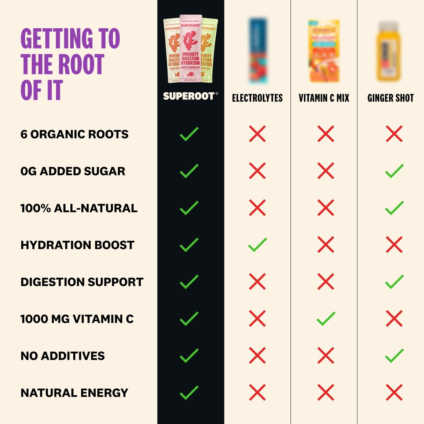 Superoot - Ginger Grape - 12 pack